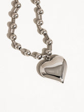 Load image into Gallery viewer, Large Heart Ball Chain Necklace
