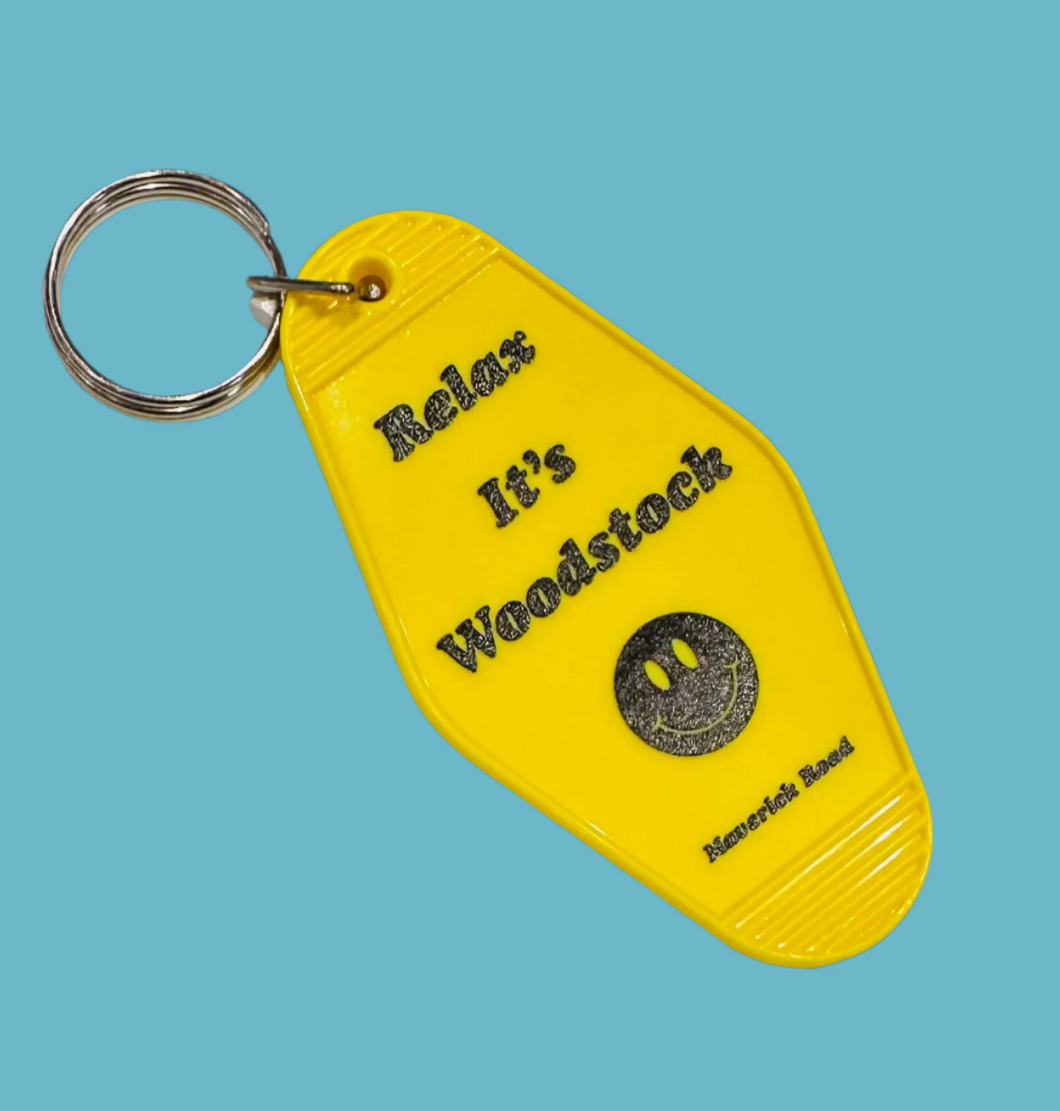 Relax, It’s Woodstock Keychain