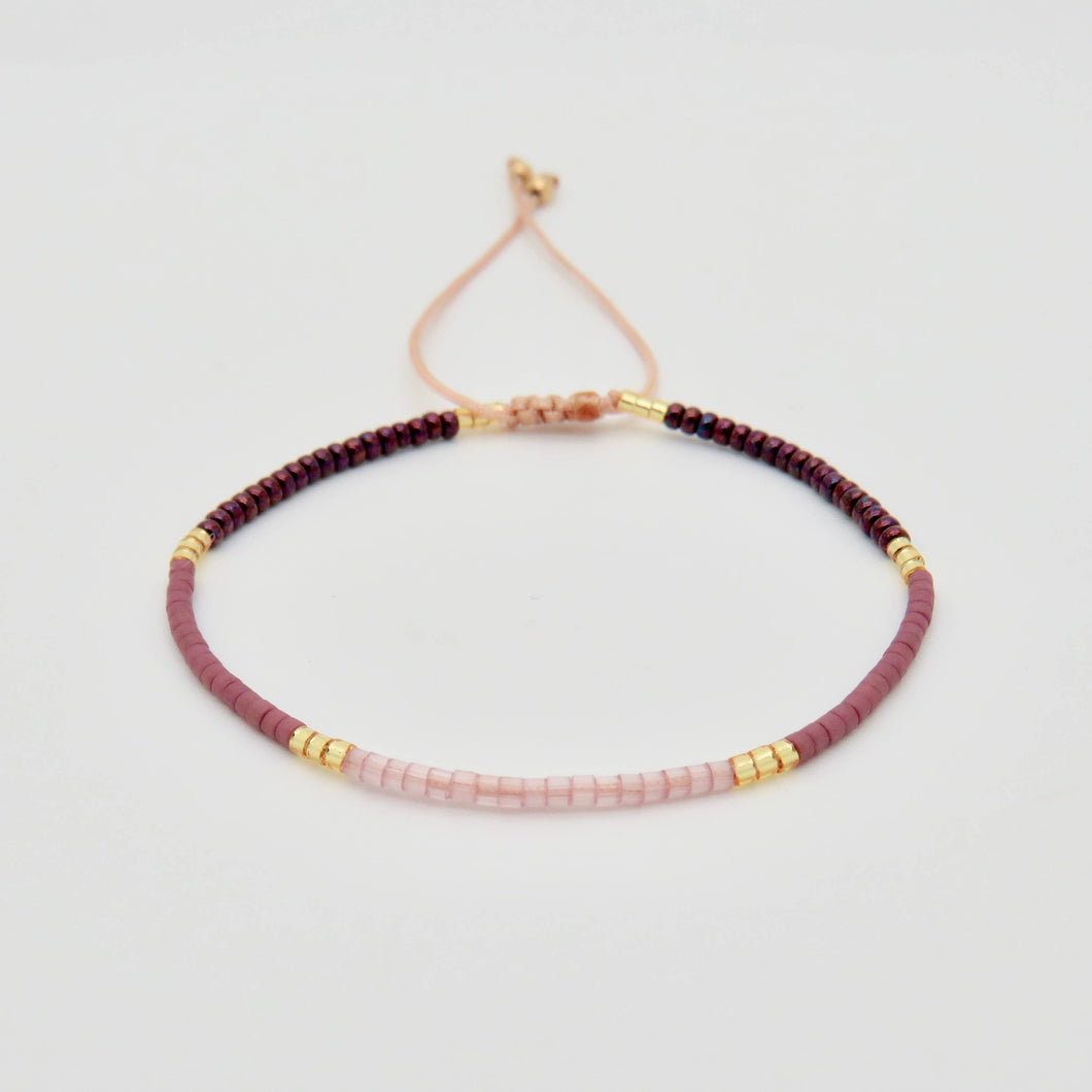 Sangria Miyuki Bracelet