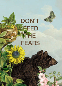 P. Flynn Design / Phun House - Don't Feed The Fears • 5x7 Greeting Card