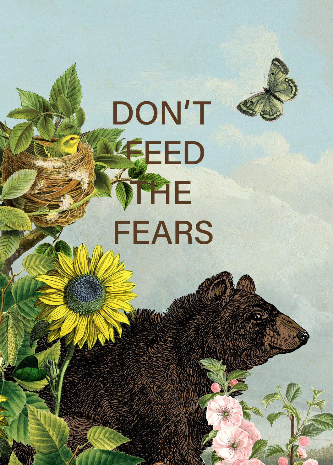 P. Flynn Design / Phun House - Don't Feed The Fears • 5x7 Greeting Card