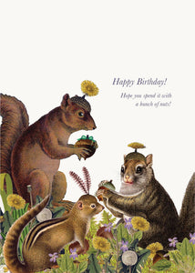 P. Flynn Design / Phun House - Happy Birthday! Hope You Spend It With A Bunch Of Nuts • 5x7 Greeting Card